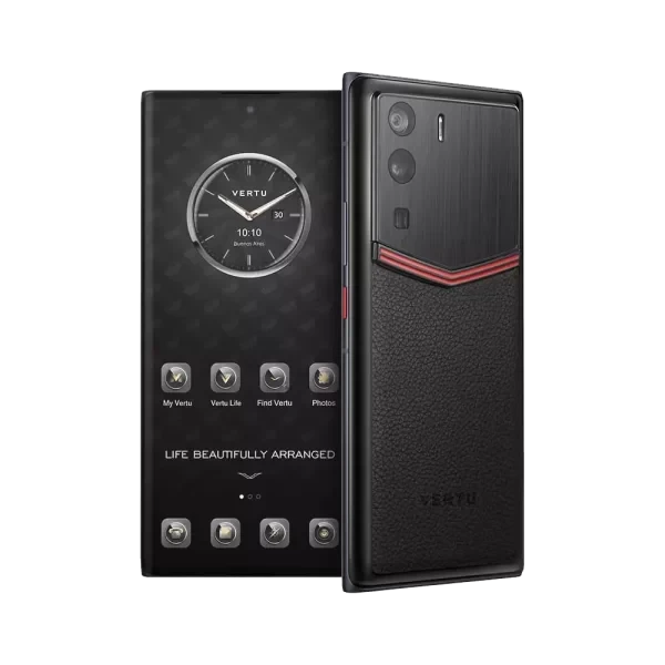 METAVERTU ENAMELED CALFSKIN 5G WEB3 PHONE – BLACK