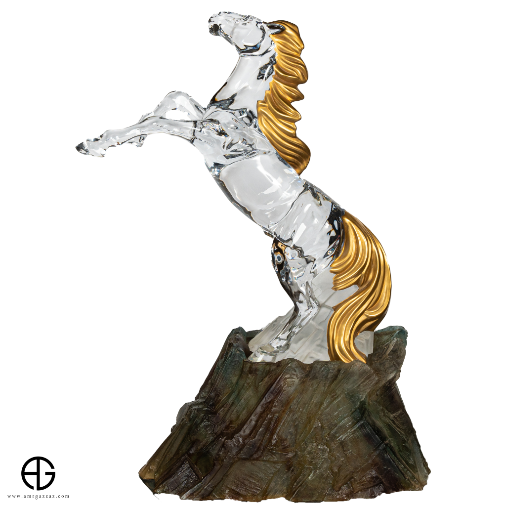 Daum limited edition – Grand Crystal clear Horse – Amr Gazzaz Store