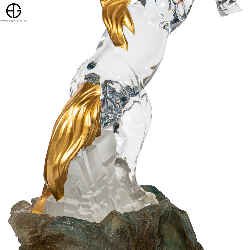 Daum limited edition – Grand Crystal clear Horse - Amr Gazzaz Store