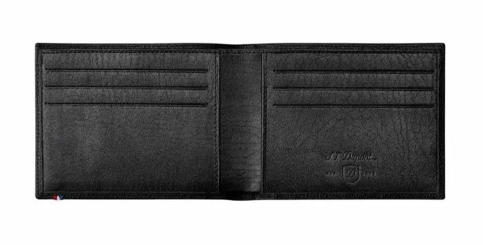 S.T. Dupont Wallet Line D Soft Diamond Grained Black