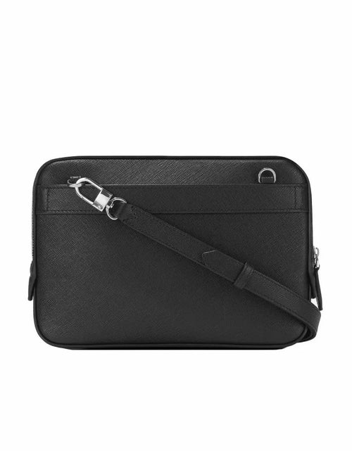 تحميل الصورة إلى عارض المعرض، Montblanc Sartorial Mini Messenger Bag Black Leather
