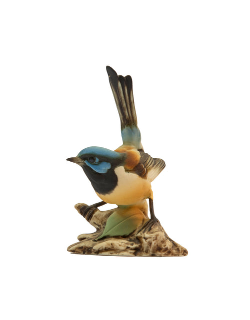 Load image into Gallery viewer, Vintage napoli capidomente blue birds with peache roses
