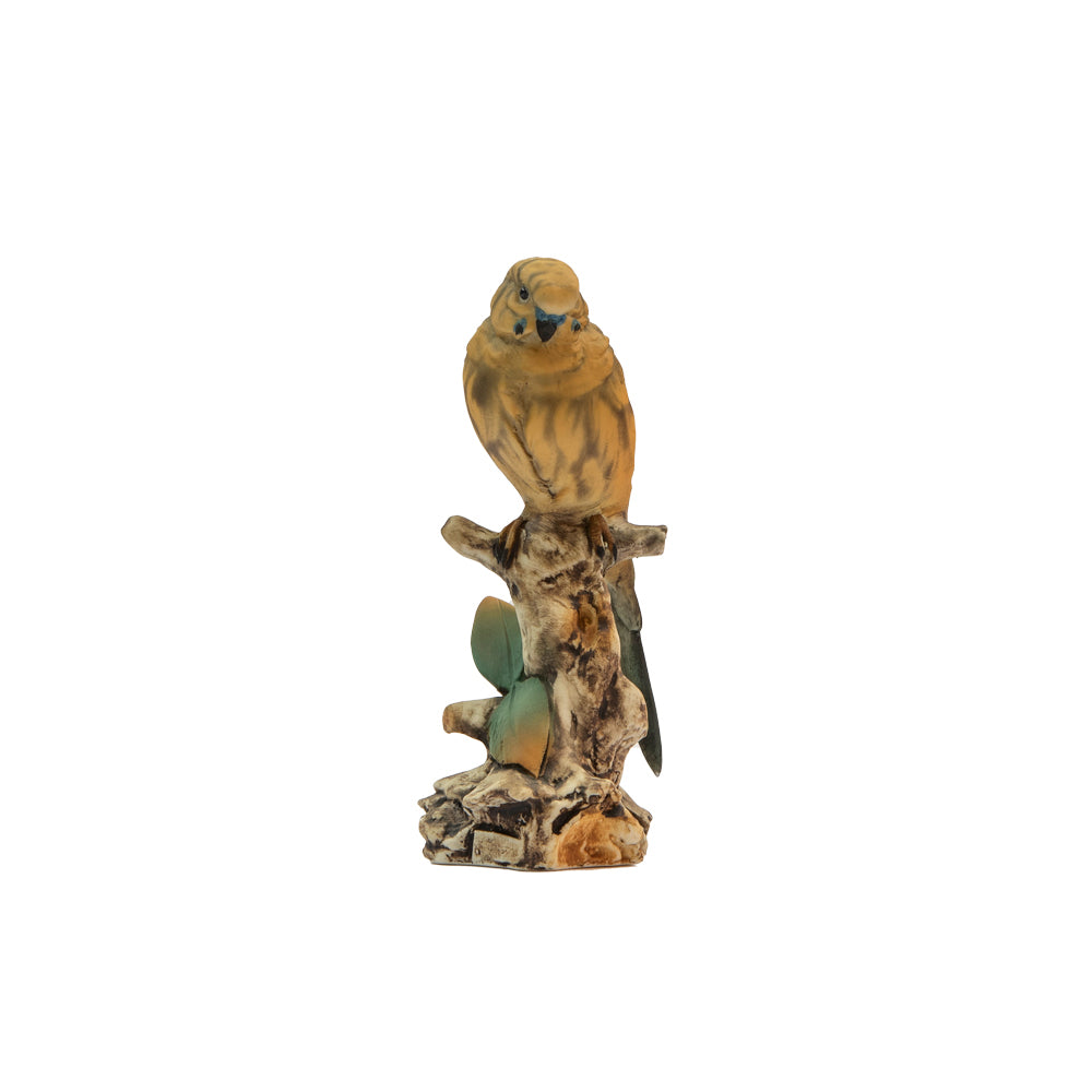 Vintage napoli capidomente brown birds with peache roses