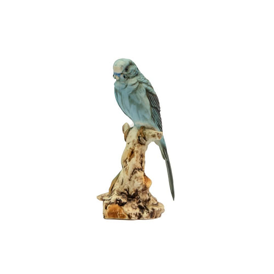Vintage napoli capidomente blue birds with peache roses