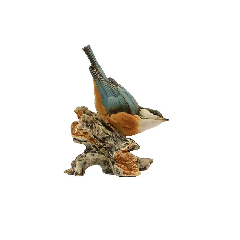 Vintage napoli capidomente birds on branch roses