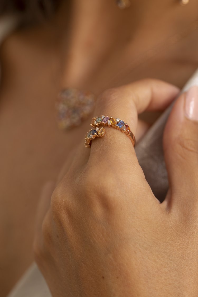 Reflected Sapphire Ring