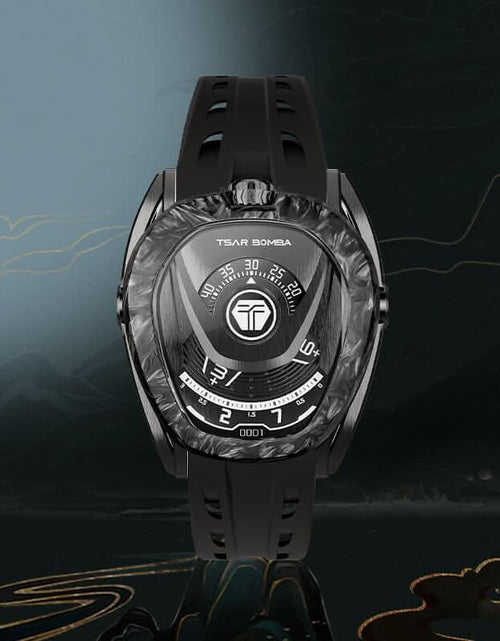 Load image into Gallery viewer, Reactor-Interchangeable Automatic Watch Carbon Fiber Black

