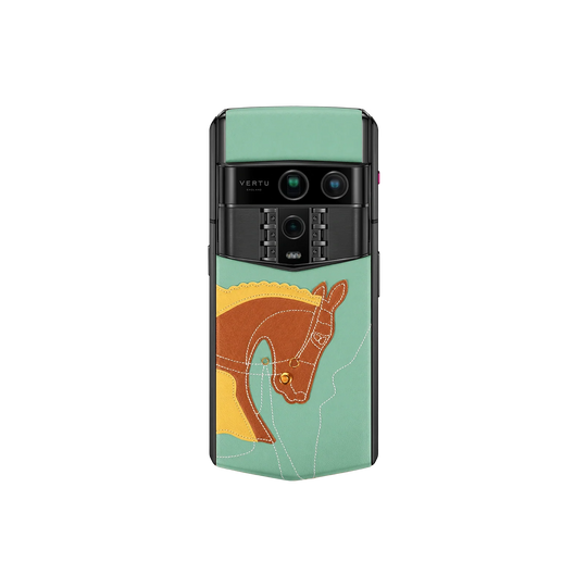 Agent Q Sancai Horse Collection Crimson green