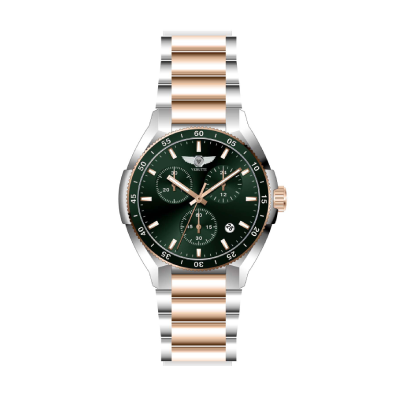 Load image into Gallery viewer, Men’s Luxury Watch Verutti VR-1040-4 – Silver-Gold Green Dial
