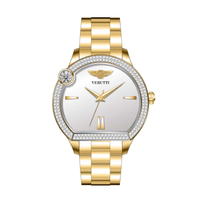 Women’s Luxury Watch VR-1044-4 – Gold Stainless Steel and Silver Case