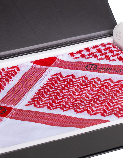 Load image into Gallery viewer, Amr Gazzaz English Shemagh classic red new special 2026 RED 10/6
