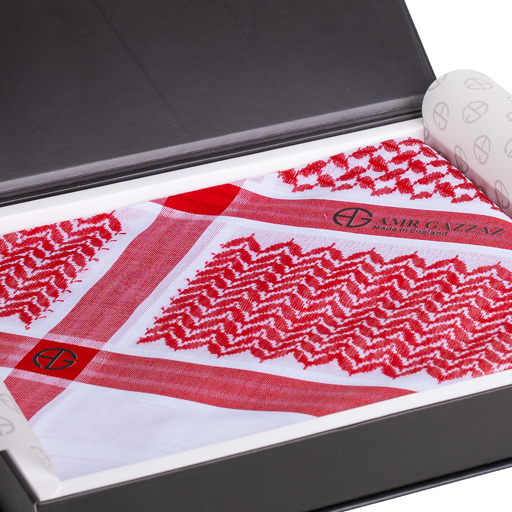 Amr Gazzaz English Shemagh classic red new special 2026 RED 10/6