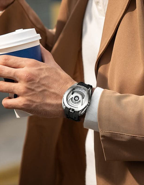 Load image into Gallery viewer, Reactor-Interchangeable Automatic Watch Silver Black
