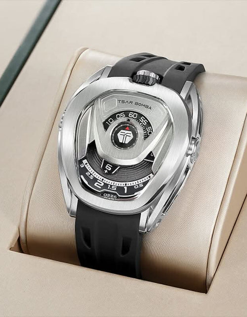 Load image into Gallery viewer, Reactor-Interchangeable Automatic Watch Silver Black

