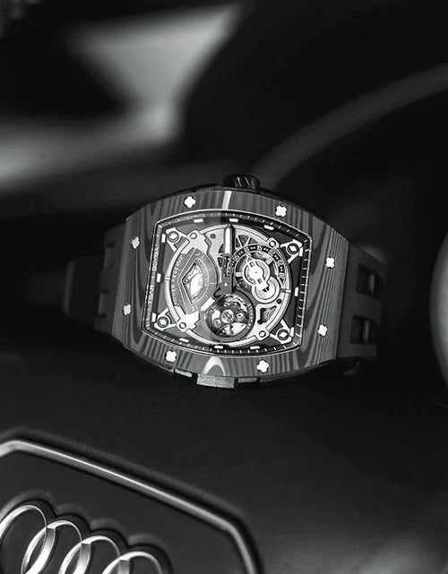 Load image into Gallery viewer, Elemental Series-Carbon Fiber Automatic Watch TB8210CF Cool Black
