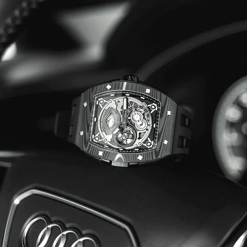 Elemental Series-Carbon Fiber Automatic Watch TB8210CF Cool Black