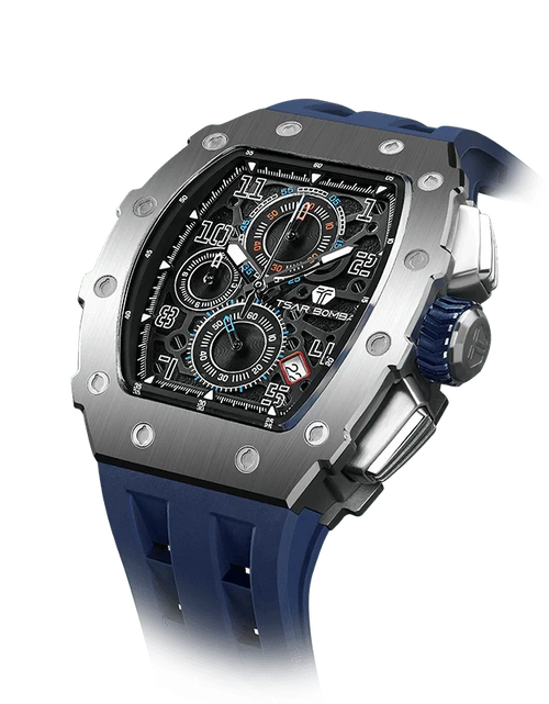 Load image into Gallery viewer, Elemental Series-Calendar Version TB8204Q Silver Blue
