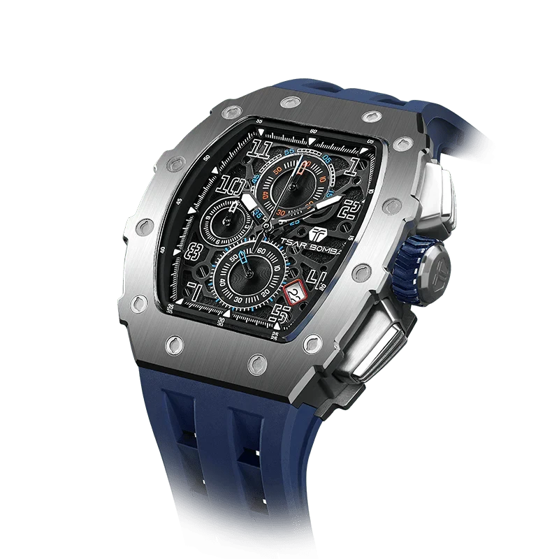 Elemental Series-Calendar Version TB8204Q Silver Blue