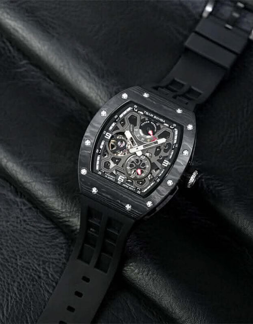 Load image into Gallery viewer, Elemental Series-Automatic Watch TB8212 Carbon Fiber Black
