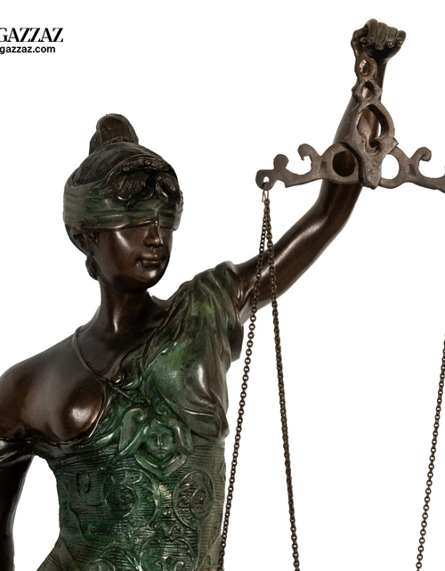 Load image into Gallery viewer, A bronze Justice Statue
