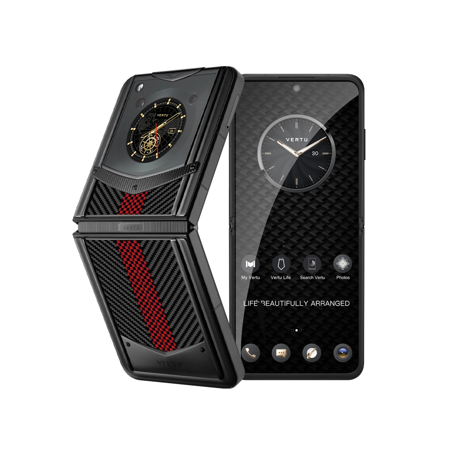 VERTU® IRONFLIP Carbon Texture SERIES – AUSPICIOUS PHOENIX