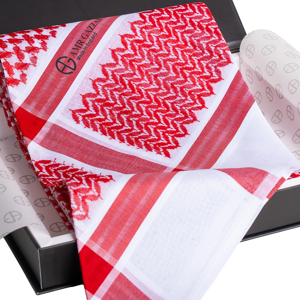 Amr Gazzaz English Shemagh classic red new special 2026 RED 10/6