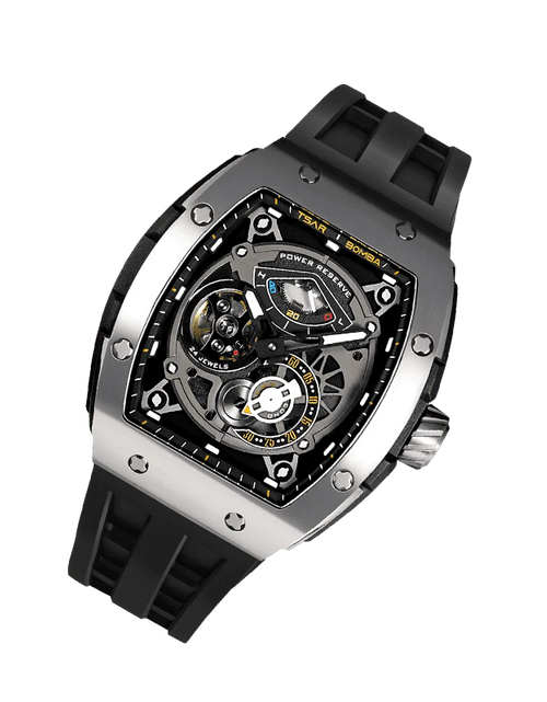 Load image into Gallery viewer, Elemental Series-Automatic Watch TB8210A Silver Black
