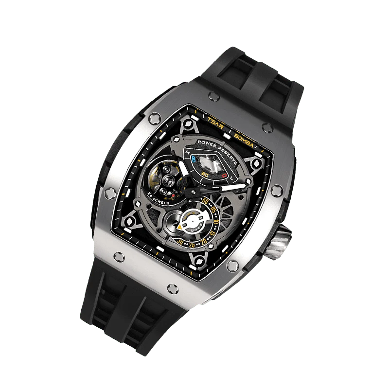 Elemental Series-Automatic Watch TB8210A Silver Black