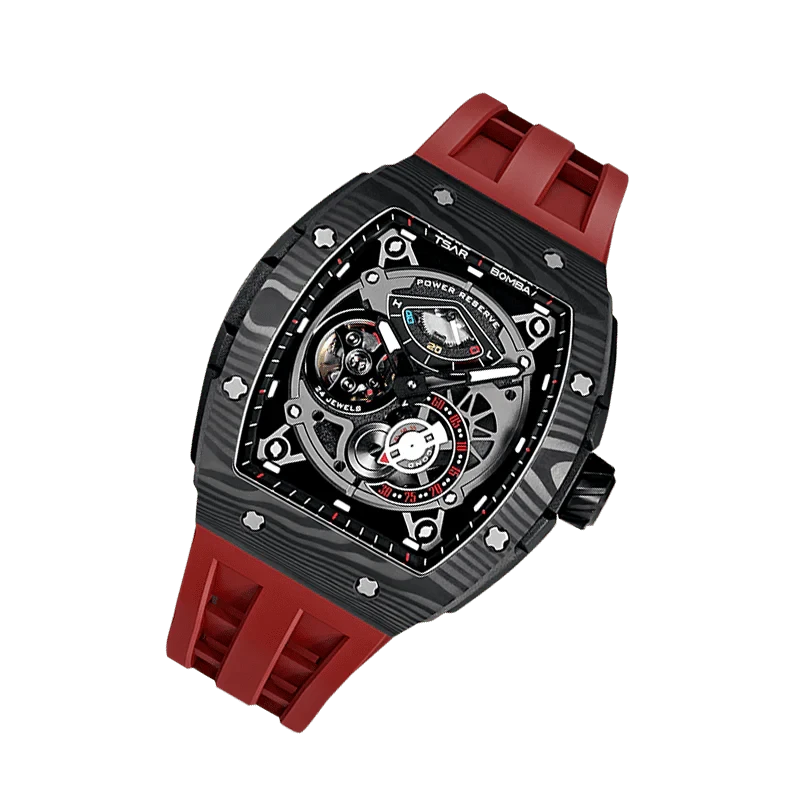 Elemental Series-Carbon Fiber Automatic Watch TB8210CF Passion Red