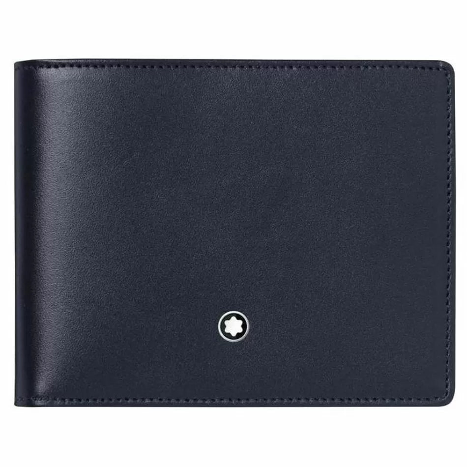 Montblanc Meisterstuck Wallet 6Cc Navy Blue