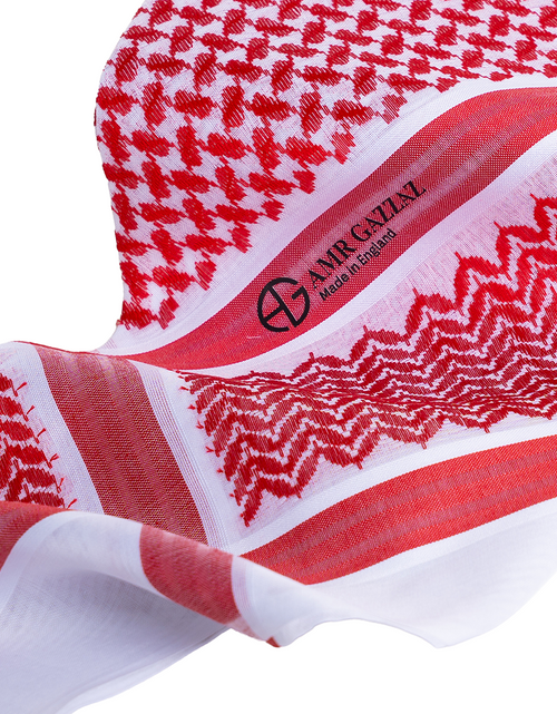 Load image into Gallery viewer, Amr Gazzaz English Shemagh classic red new special 2026 RED 10/6
