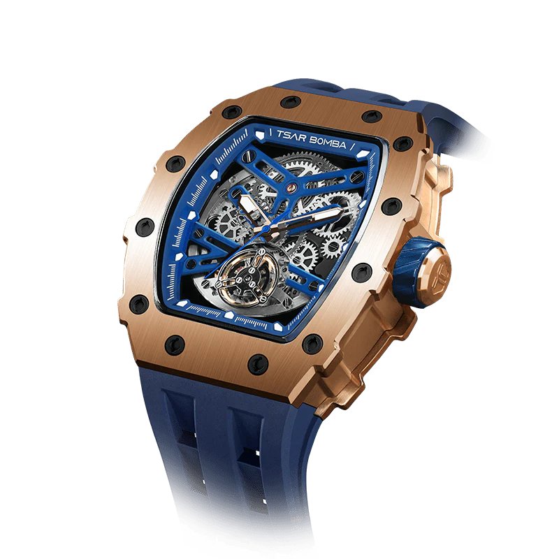 Elemental Series-Automatic Watch TB8208A Gold Blue