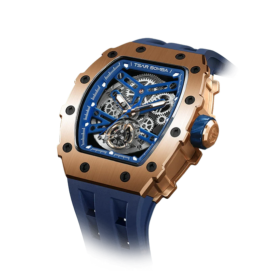 Elemental Series-Automatic Watch TB8208A Gold Blue