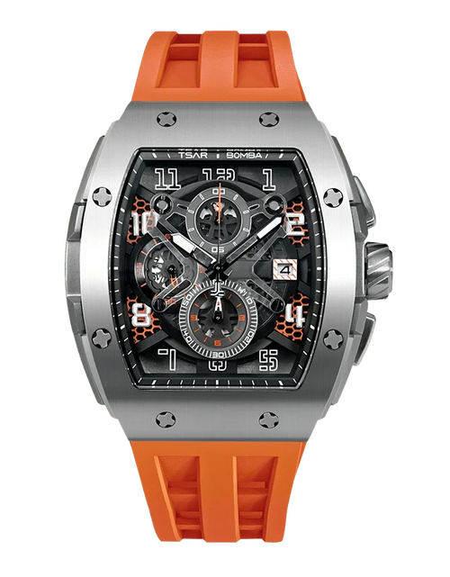 Load image into Gallery viewer, Elemental Series-Quartz Watch TB8211Q Silver Orange
