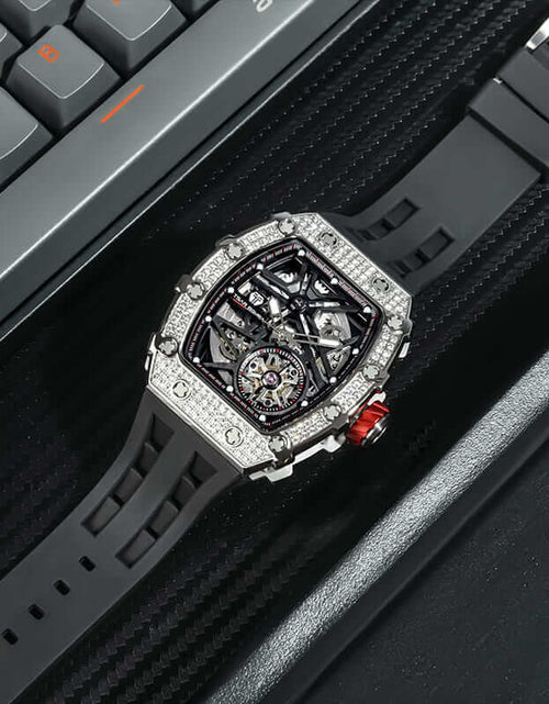 تحميل الصورة إلى عارض المعرض، ساعة Elemental Series-Cubic Zirconia أوتوماتيكية TB8209D سوداء
