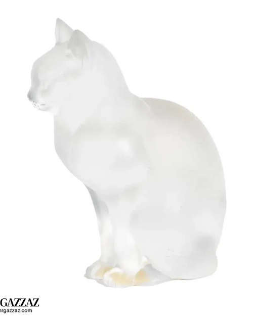 Load image into Gallery viewer, Crystal Lalique France Seated Cat
