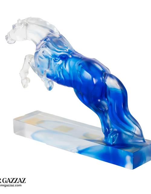 Load image into Gallery viewer, A PATE-DE-VERRE JUMPING HORSE
