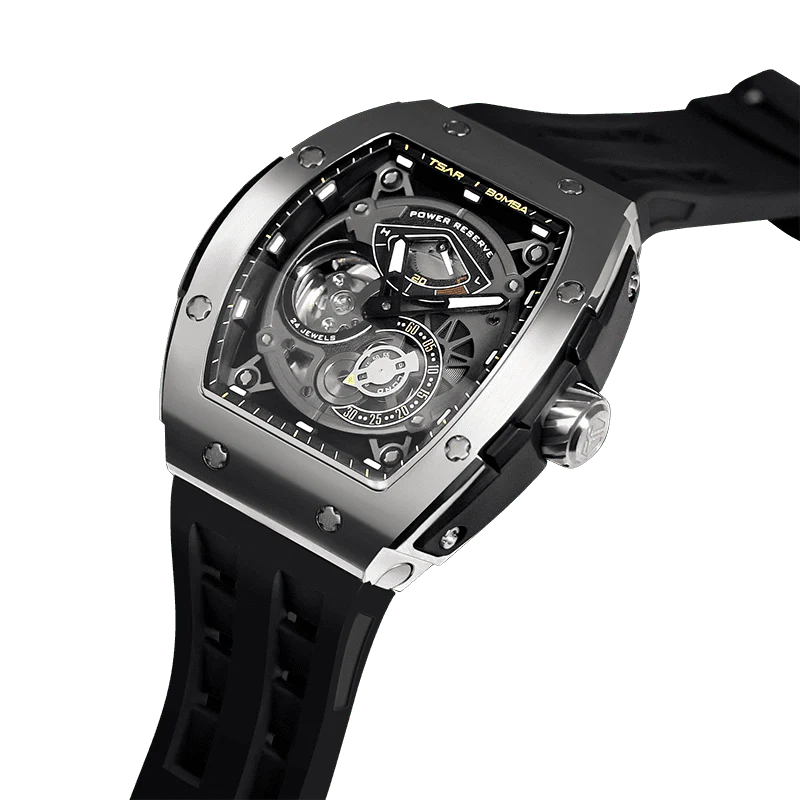 Elemental Series-Automatic Watch TB8210A Silver Black