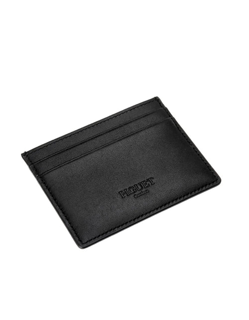 Load image into Gallery viewer, Piguet Noir Leather Card Holder
