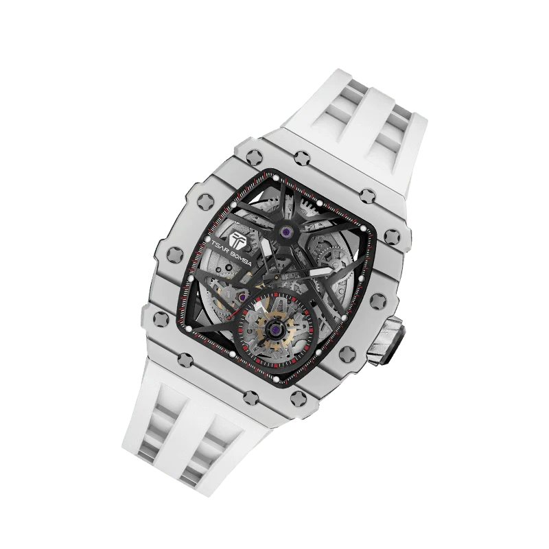 Elemental Series-Carbon Fiber Automatic Watch TB8209CF White Carbon Fiber