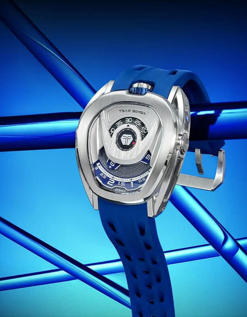 Load image into Gallery viewer, Reactor-Interchangeable Automatic Watch Silver Blue
