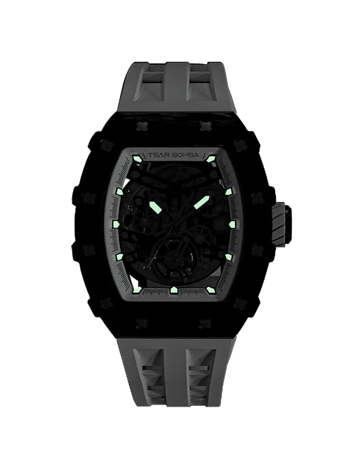 Load image into Gallery viewer, Elemental Series-Carbon Fiber Automatic Watch TB8208CF Elegant White
