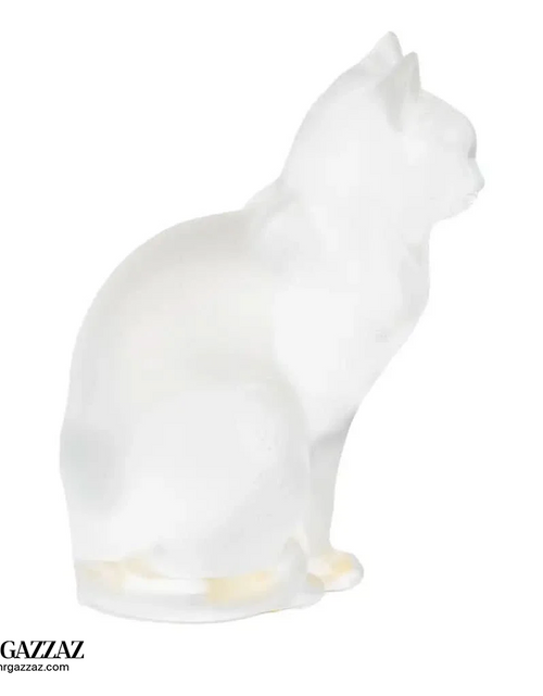Load image into Gallery viewer, Crystal Lalique France Seated Cat
