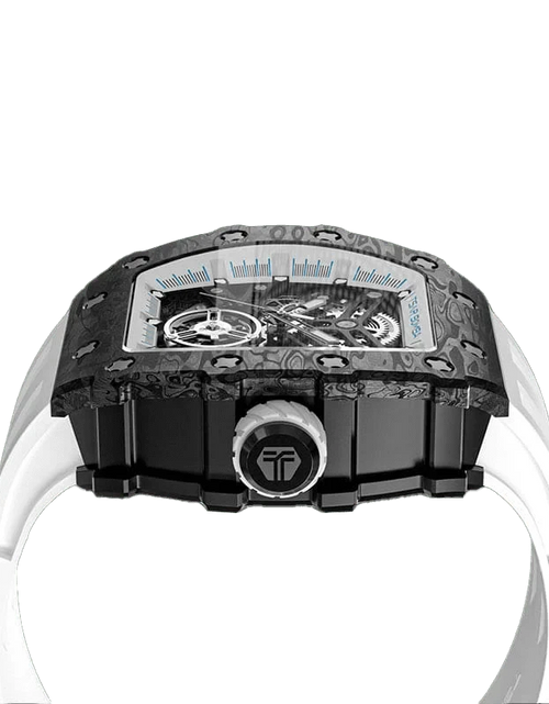 Load image into Gallery viewer, Elemental Series-Carbon Fiber Automatic Watch TB8208CF Elegant White
