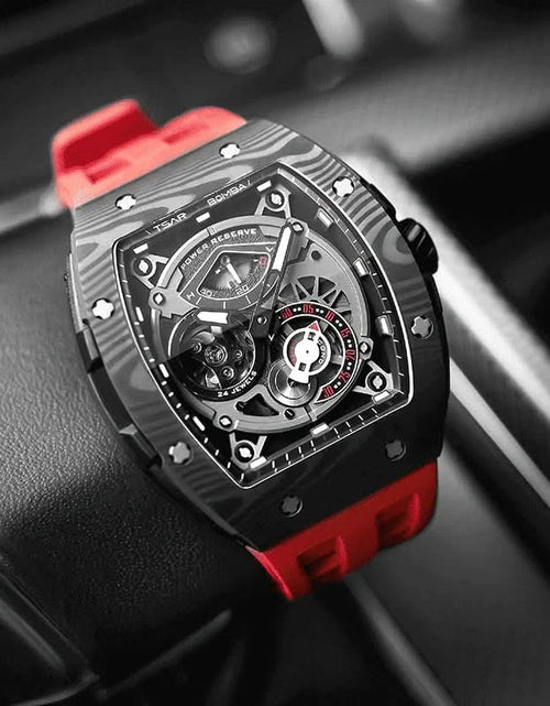 Load image into Gallery viewer, Elemental Series-Carbon Fiber Automatic Watch TB8210CF Passion Red
