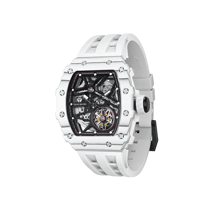 Elemental Series-Carbon Fiber Automatic Watch TB8209CF White Carbon Fiber