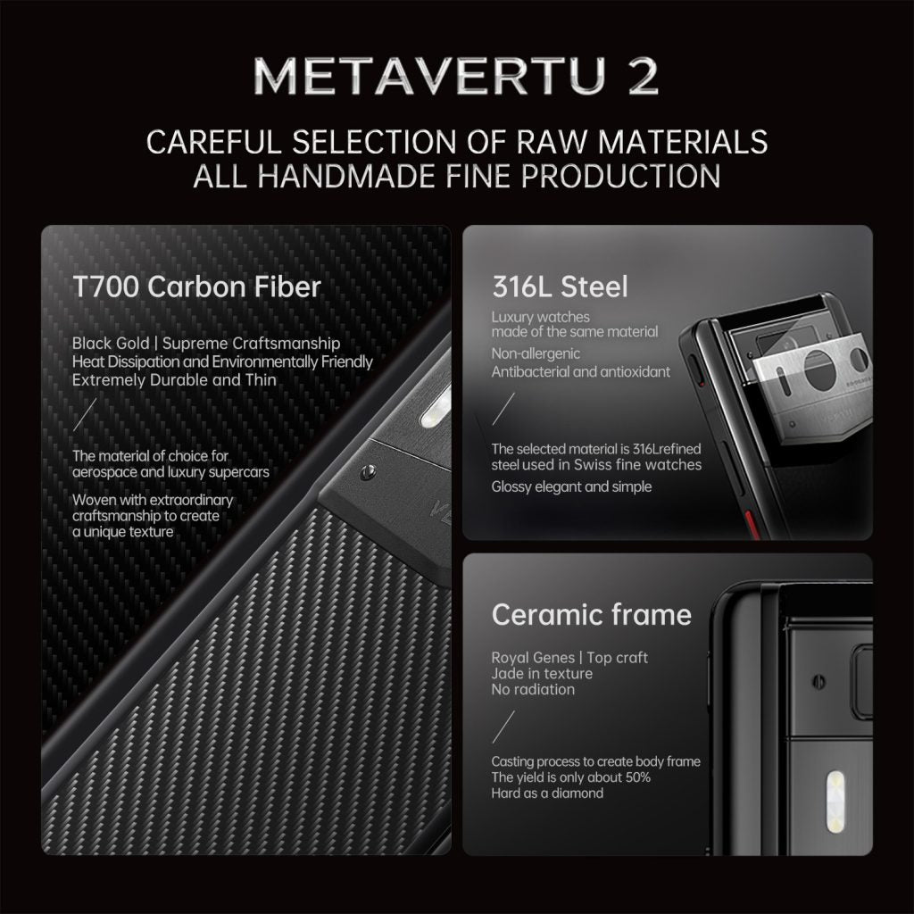 METAVERTU 2 CARBON FIBER WEB3 AI PHONE – BLACK