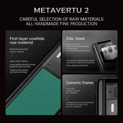 Load image into Gallery viewer, METAVERTU 2 CALFSKIN 5G WEB3 AI PHONE – VERONA GREEN
