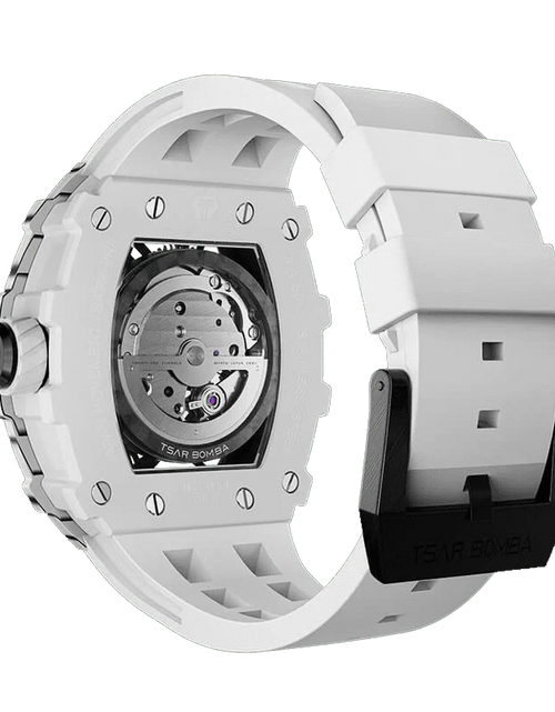 Load image into Gallery viewer, Elemental Series-Carbon Fiber Automatic Watch TB8209CF White Carbon Fiber
