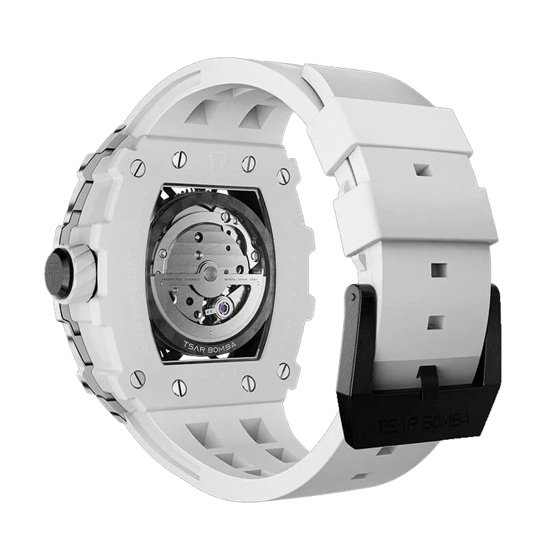 Elemental Series-Carbon Fiber Automatic Watch TB8209CF White Carbon Fiber